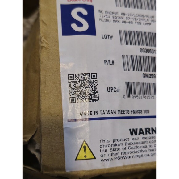 Fog Light Lamp for 06-15 Chevy Impala/06-08 Malibu/07-17 Equinox Left or Right - Picture 2 of 7